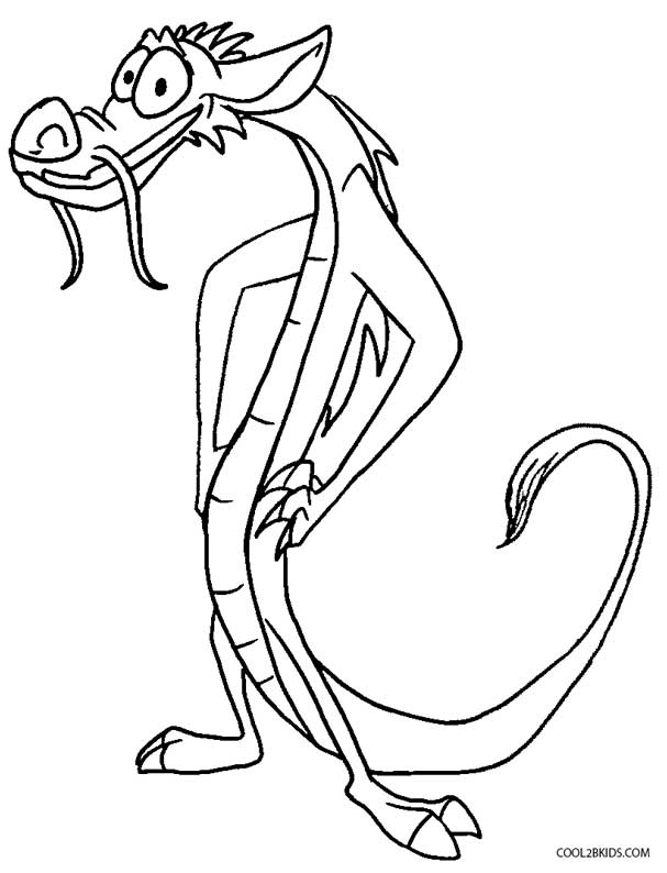 Princess Mulan Coloring Pages Mushu 607x794 Princess Mulan Coloring Pages Mushu