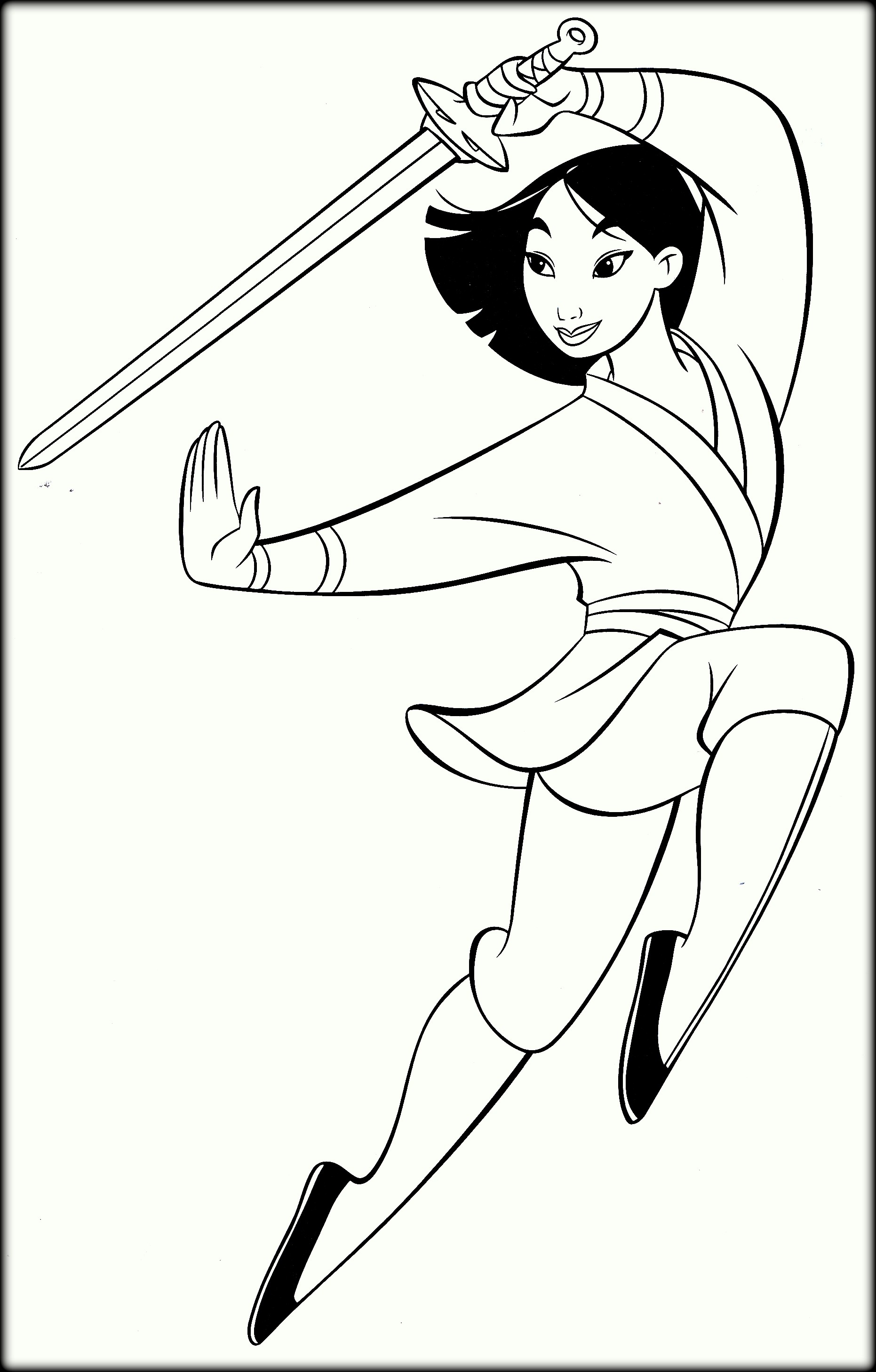 Mulan Coloring Pages Warrior For Kids Unique Disney Princess Mulan 1862x2916 Mulan Coloring Pages Warrior For Kids Unique Disney Princess Mulan