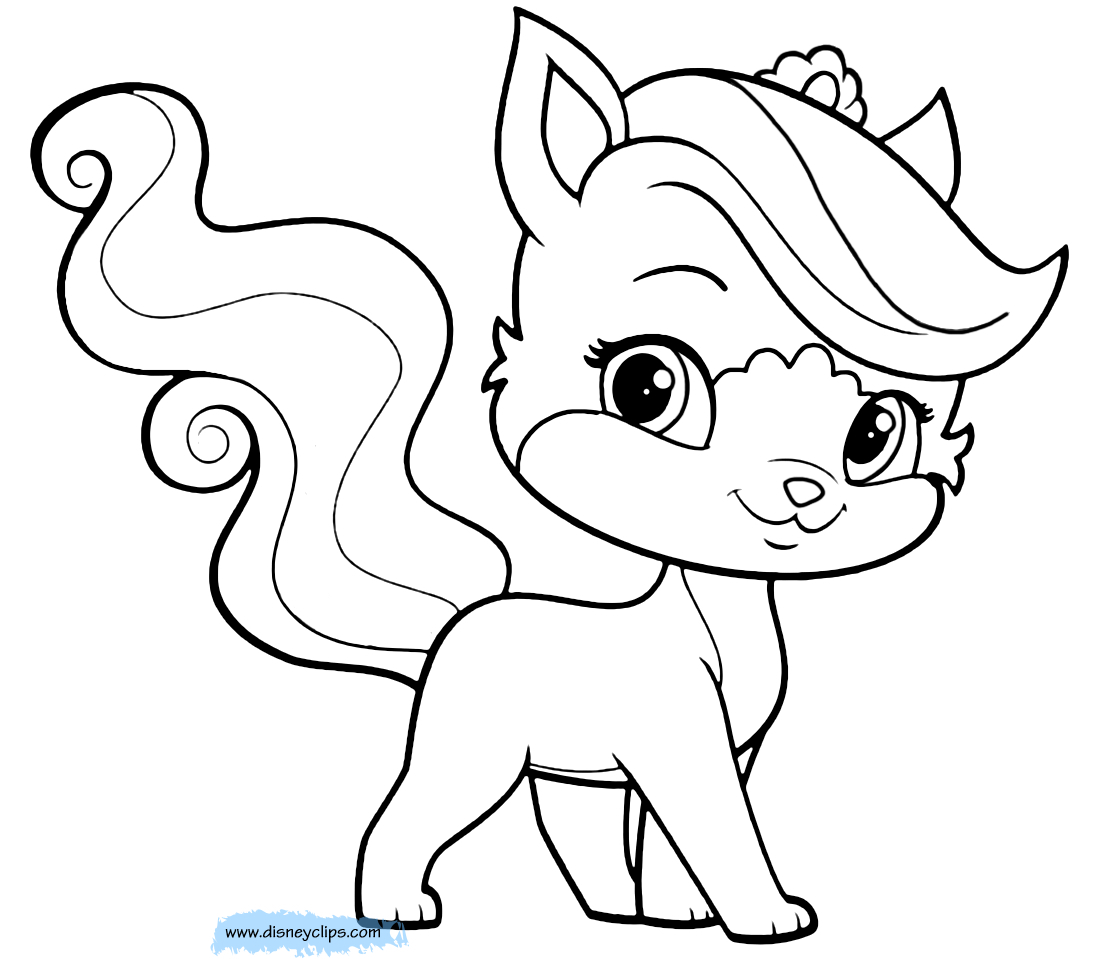 Princess Palace Pets Coloring Pages Palace Pets Printable 1100x959 Princess Palace Pets Coloring Pages Palace Pets Printable