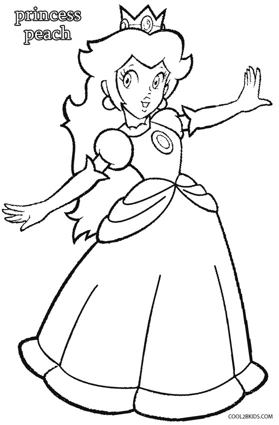 558x850 Princes Peach Coloring Pages