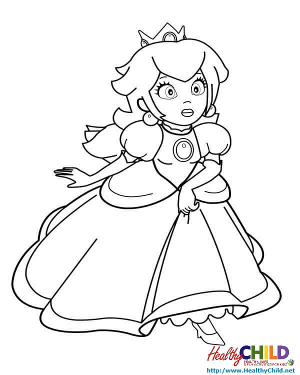 600x750 Princess Peach Coloring Pages 2