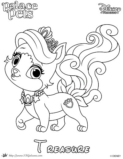Princess Palace Pet Coloring Page Of Treasure Skgaleana 400x517 Princess Palace Pet Coloring Page Of Treasure Skgaleana