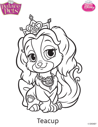 Princess Palace Pets Teacup Coloring Page By Skgaleana 400x514 Princess Palace Pets Teacup Coloring Page By Skgaleana