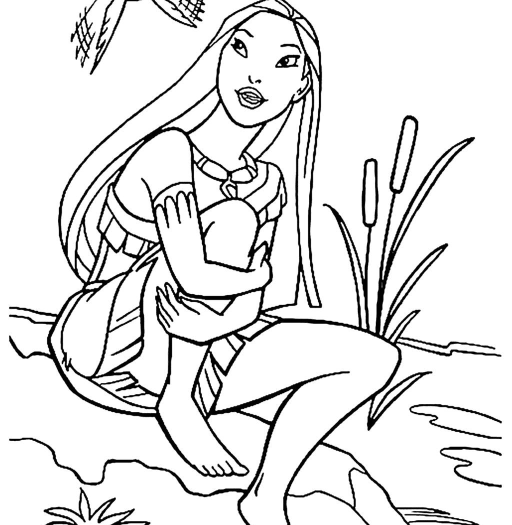 Magnificent Disney Princess Pocahontas Coloring Pages For Kids Pdf 1024x1050 Magnificent Disney Princess Pocahontas Coloring Pages For Kids Pdf