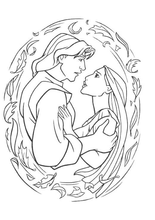 Beautiful Princess Pocahontas Coloring Pages For Kids Coloring 520x740 Beautiful Princess Pocahontas Coloring Pages For Kids Coloring