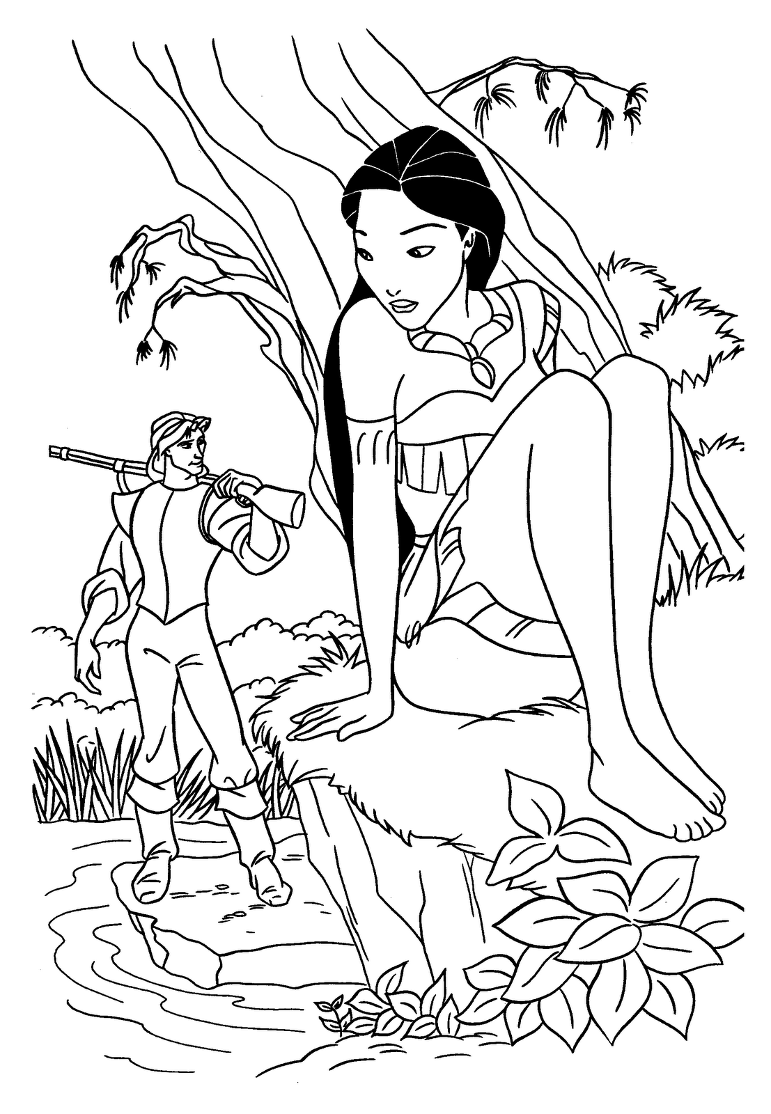 Disney princess coloring pages Disney Princess Pocahontas 1107x1600 Disney princess coloring pages Disney Princess Pocahontas