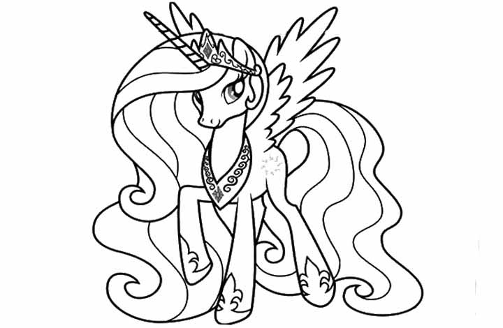 My Little Pony Princess Coloring Pages 720x470 My Little Pony Princess Coloring Pages
