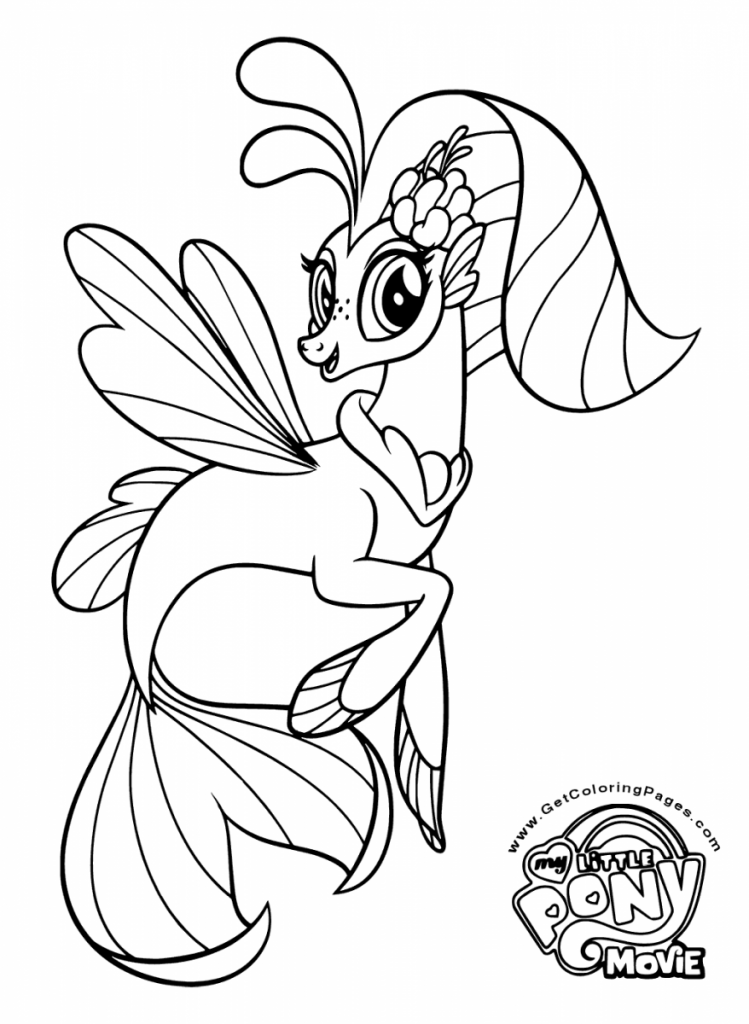 My Little Pony The Movie Coloring Page Princess Skystar Seapony 749x1024 My Little Pony The Movie Coloring Page Princess Skystar Seapony