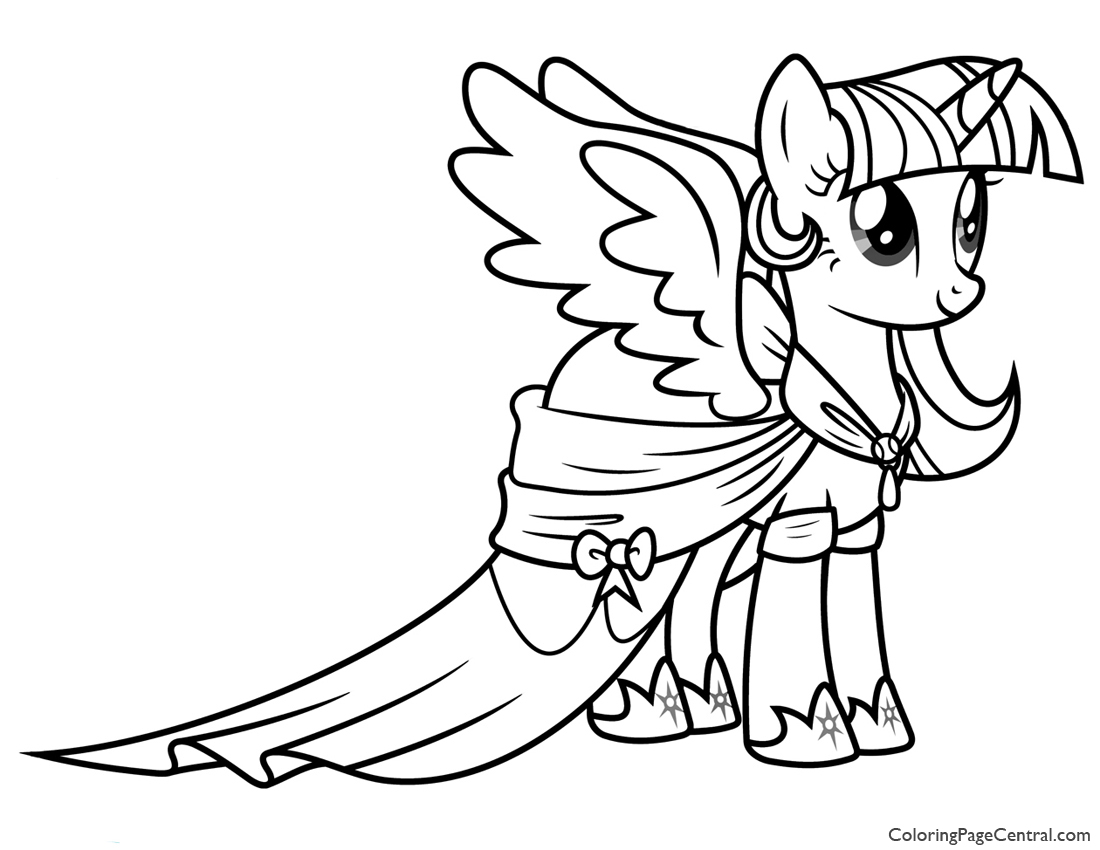 My Little Pony Princess Twilight Sparkle 02 Coloring Page 1100x850 My Little Pony Princess Twilight Sparkle 02 Coloring Page