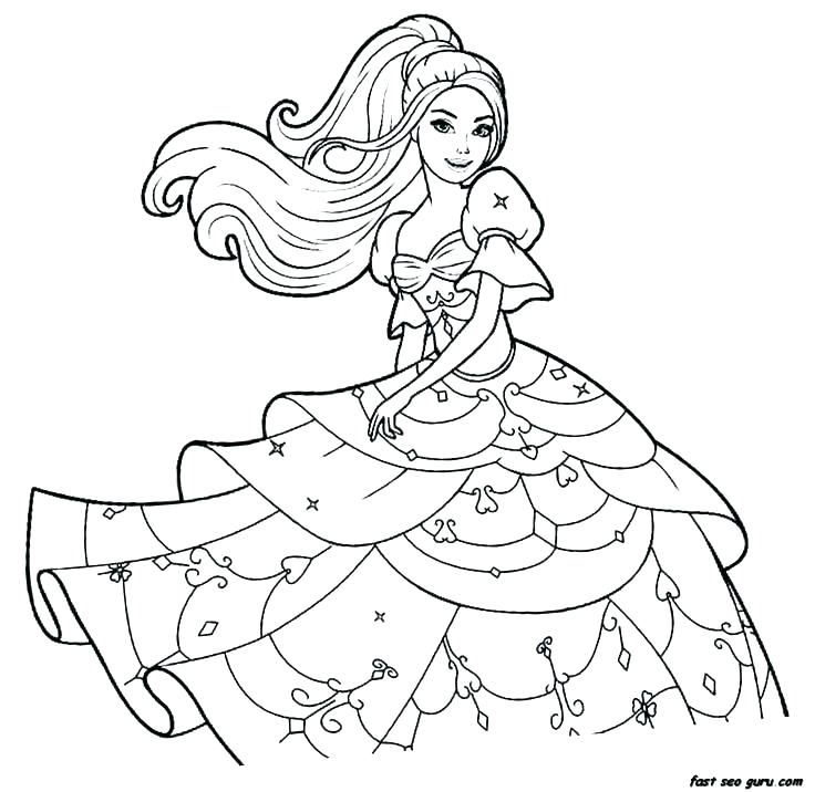 736x716 Print Out Coloring Pages Princess Barbie Coloring Pages Princess