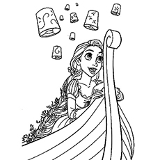 Princess Rapunzel Coloring Pages