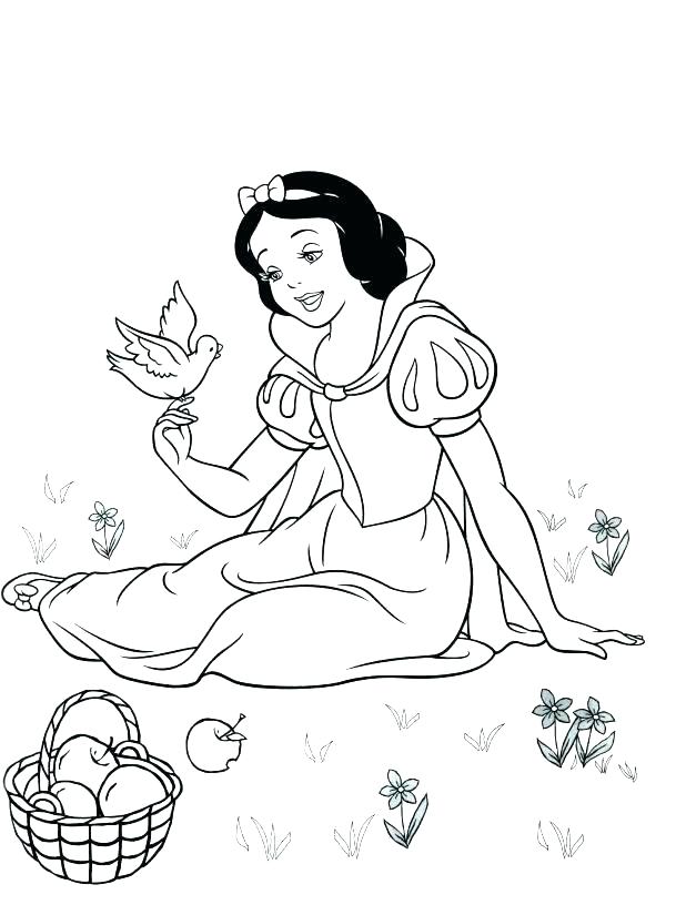 Princess Snow White Coloring Pages