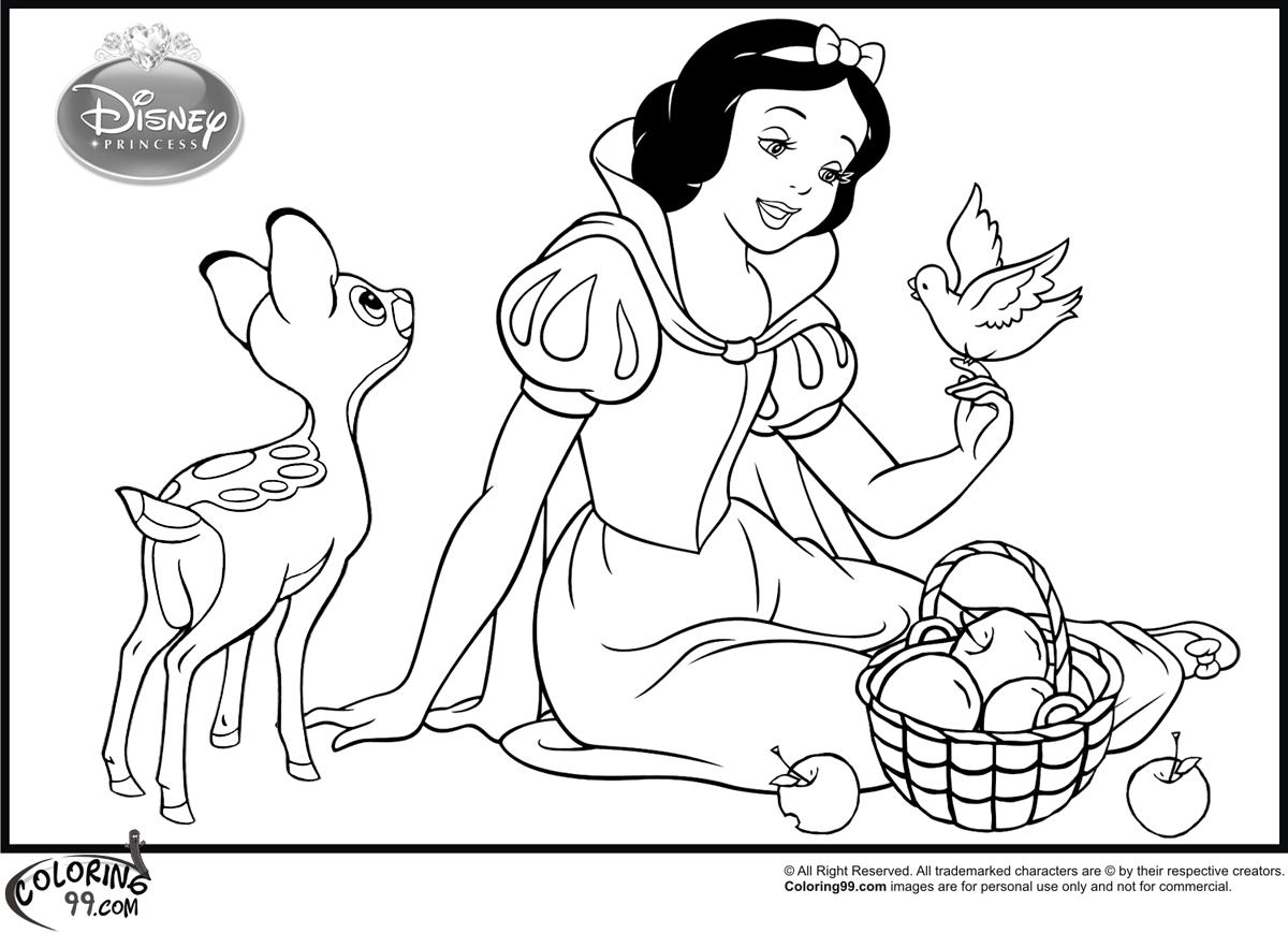 1200x869 Princess Snow White Coloring Pages