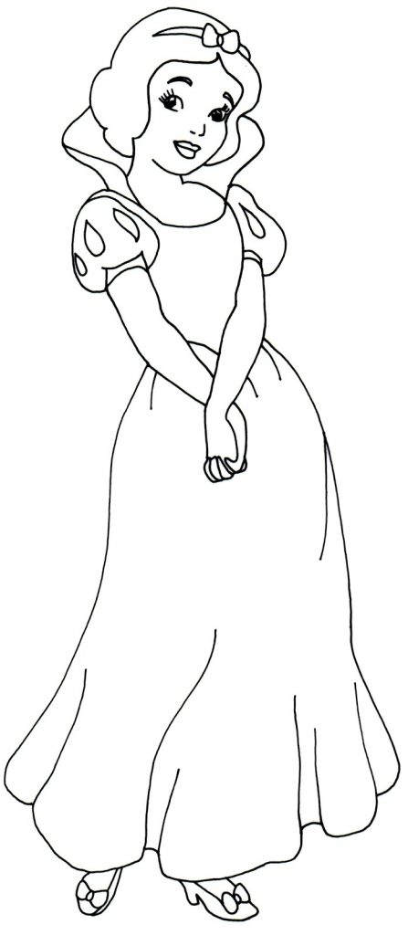 447x1024 Snow White And The Prince Dancing Coloring Page Free Pages
