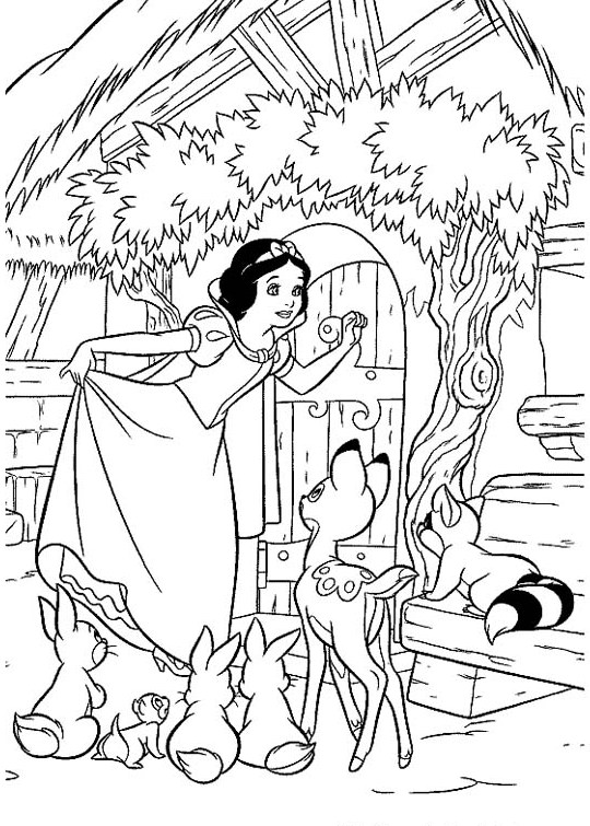 540x755 Snow White And The Seven Dwarfs Coloring Pages 360coloringpages