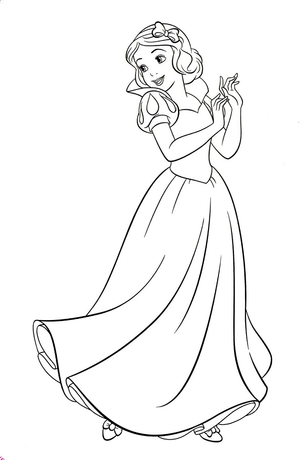 1000x1495 Disney Princess Snow White Coloring Pages