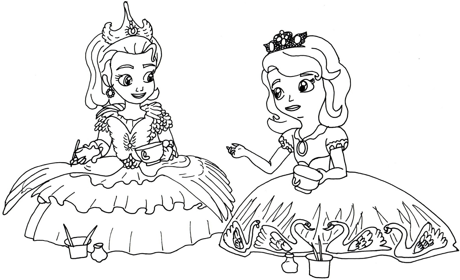 1600x975 Cool Great Disney Princess Sofia Coloring Pages With Sophia