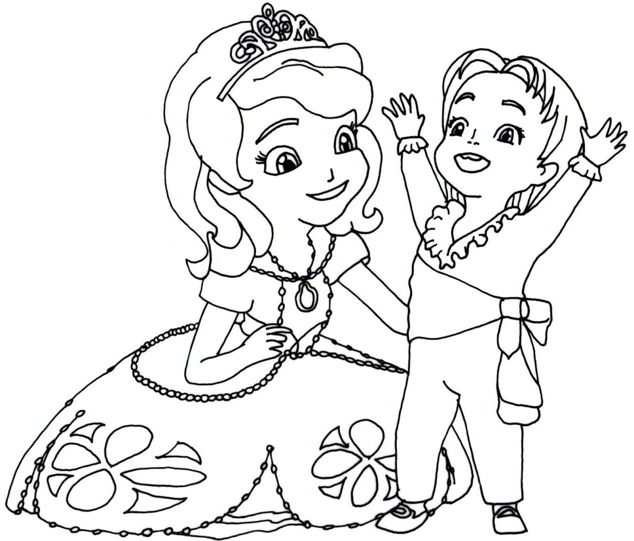 1266x1080 Pin By Julia On Colorings Princess Sofia, Craft