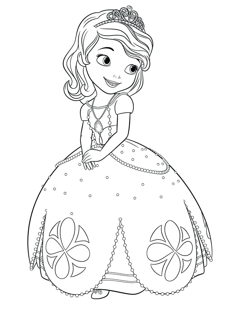 750x1000 Princess Sofia Coloring Page