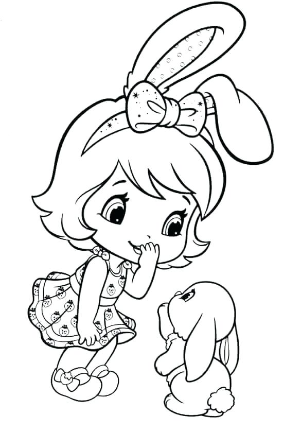 552x839 Strawberry Shortcake Coloring Pages Angel Cake And A Little Sheep