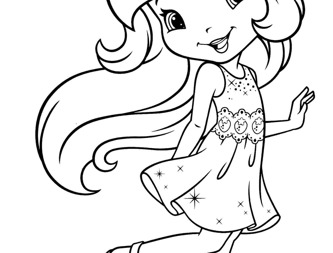 Princess Strawberry Shortcake Coloring Pages at GetColorings.com | Free ...