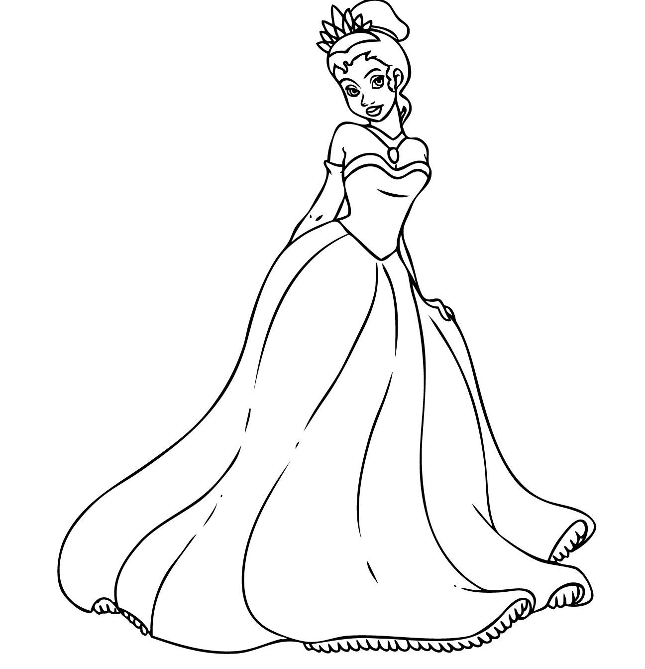 1296x1343 Tiana Coloring Pages Beautiful Free Printable Princess Tiana