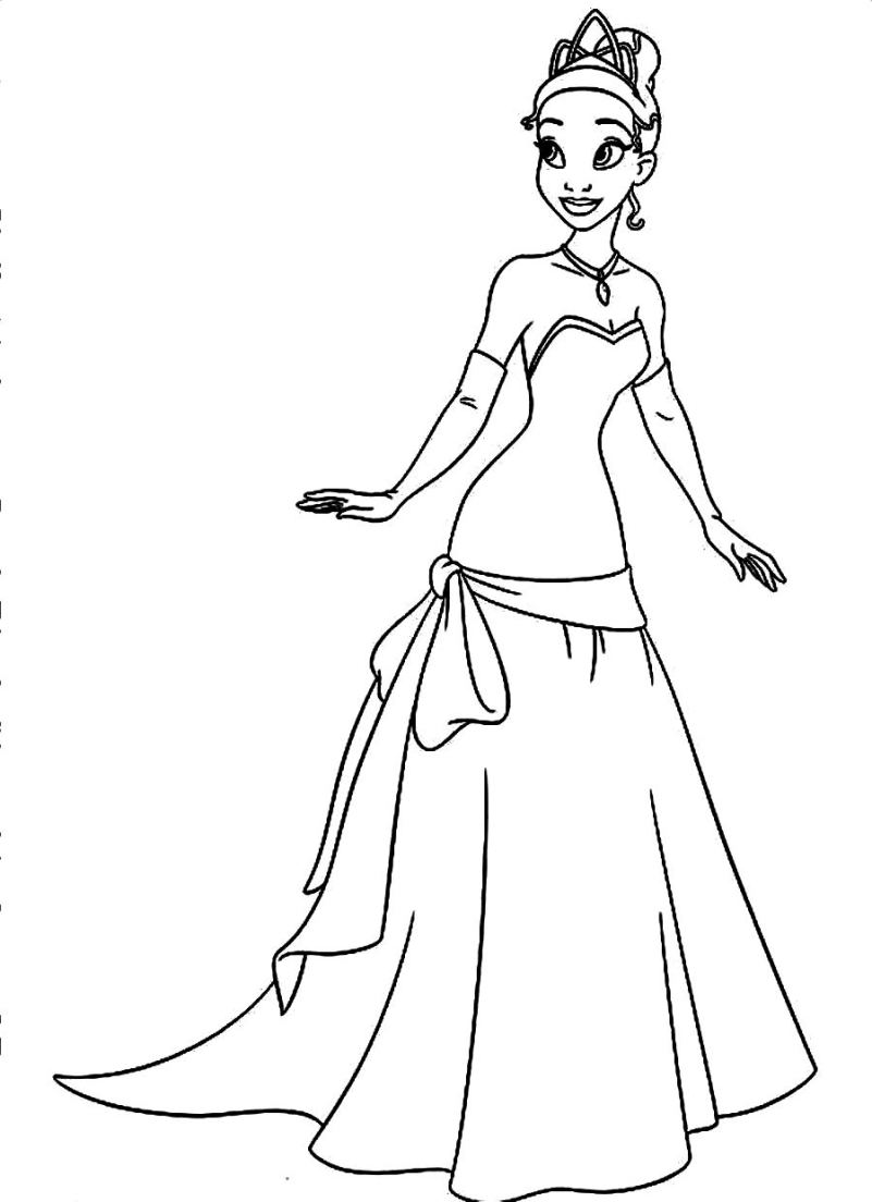 801x1104 Tiana And Naveen Coloring Pages For Naveen Prince In Disney