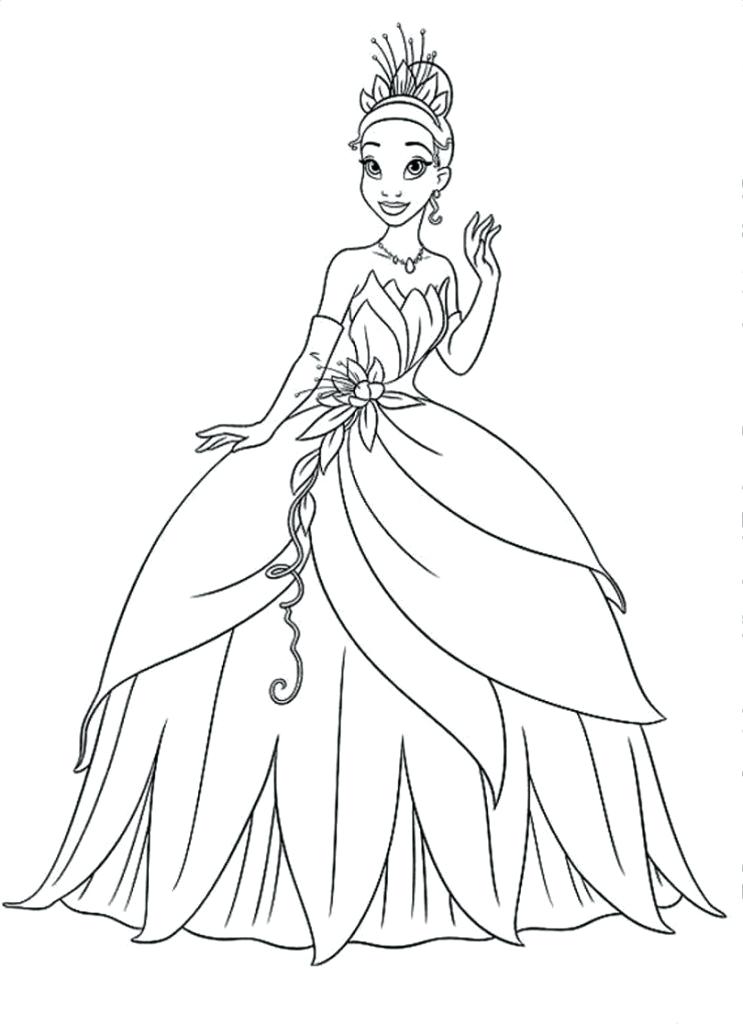 Princess Tiana Coloring Pages at GetColorings.com | Free printable ...