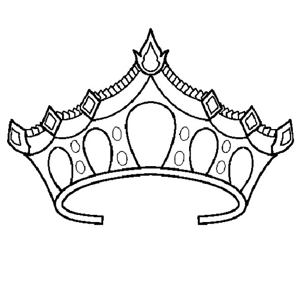 Princess Crown Coloring Pages To Print Princess Crown Coloring 600x557 Princess Crown Coloring Pages To Print Princess Crown Coloring
