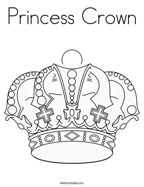Princess Crown Coloring Page 468x605 Princess Crown Coloring Page