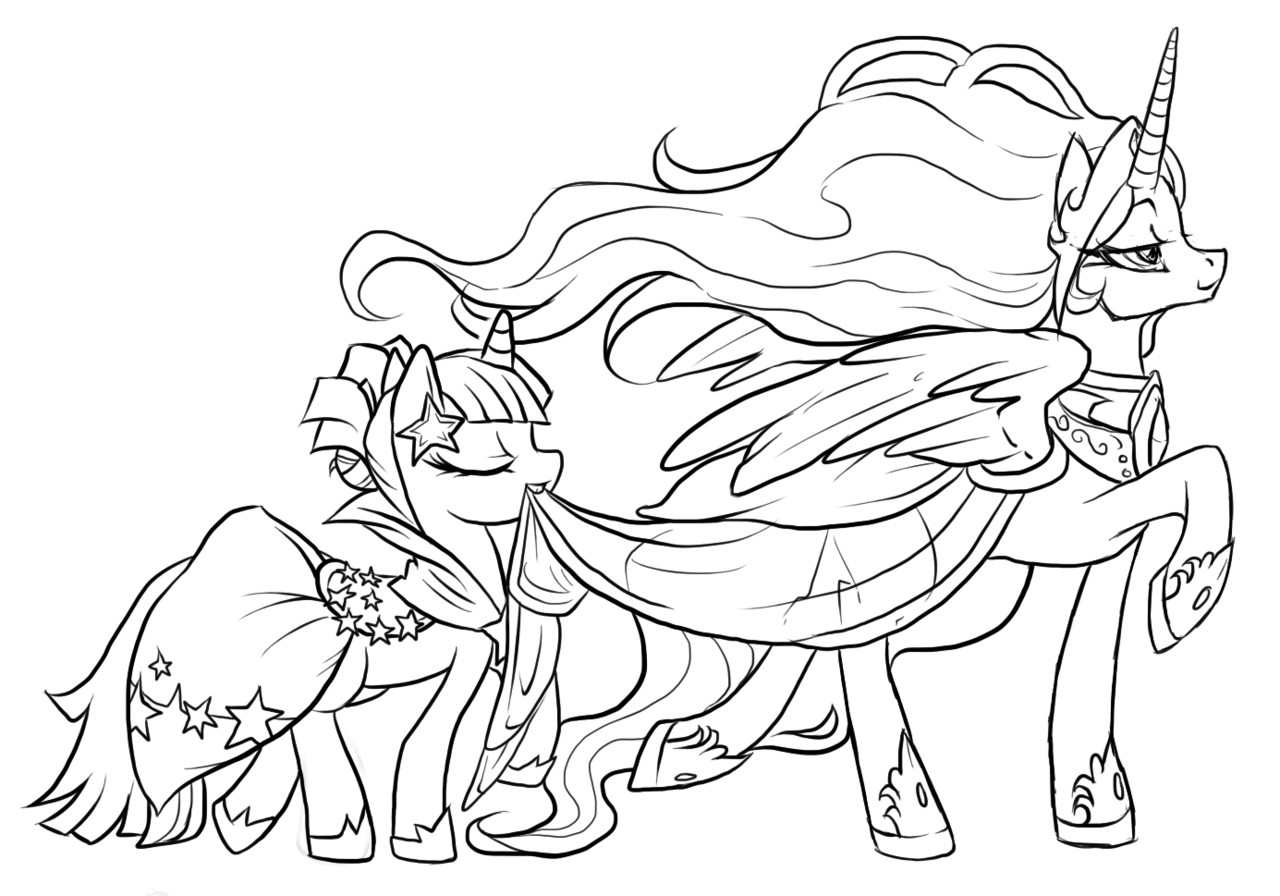 1280x896 Alicorn Coloring Pages My Little Pony Princess Twilight Sparkle
