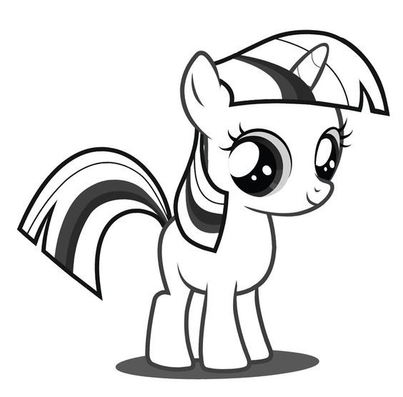 564x556 My Little Pony Coloring Pages Twilight Sparkle Baby Steder Jeg
