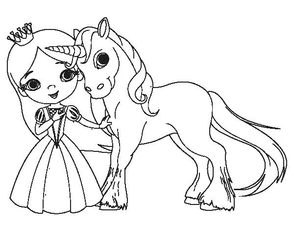 Princess Unicorn Coloring Pages at GetColorings.com | Free printable ...