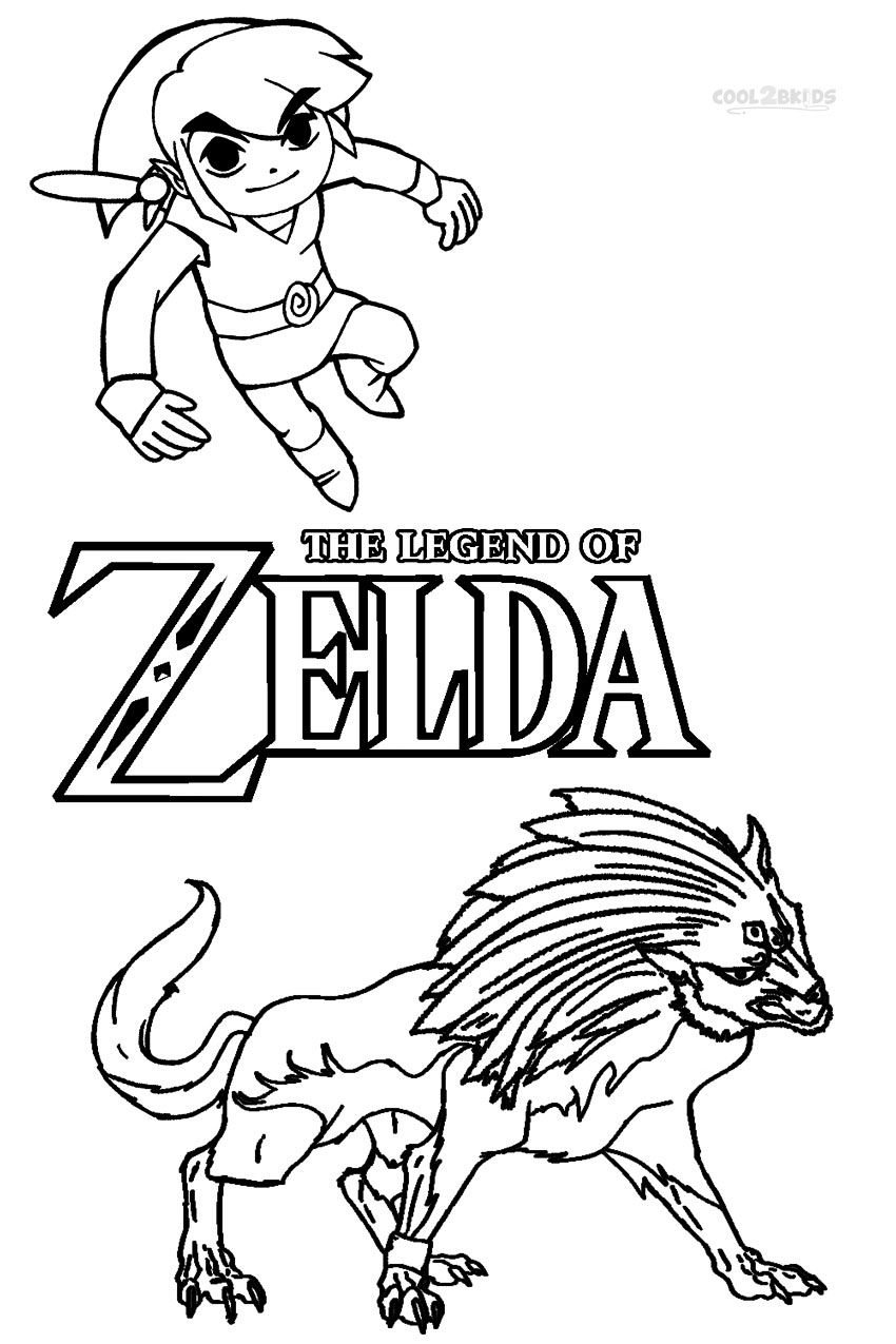 850x1275 Printable Zelda Coloring Pages For Kids Cool2bkids