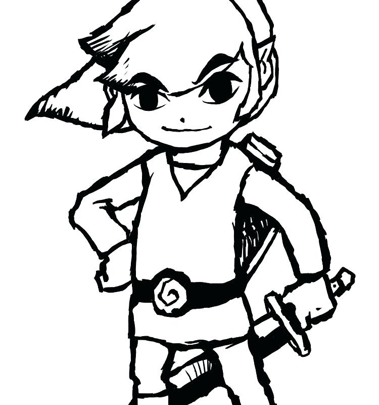 750x800 Coloring Zelda Coloring Pages View Image Twilight Princess. Zelda