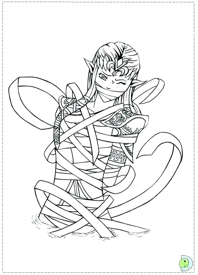 691x960 Princess Zelda Coloring Pages