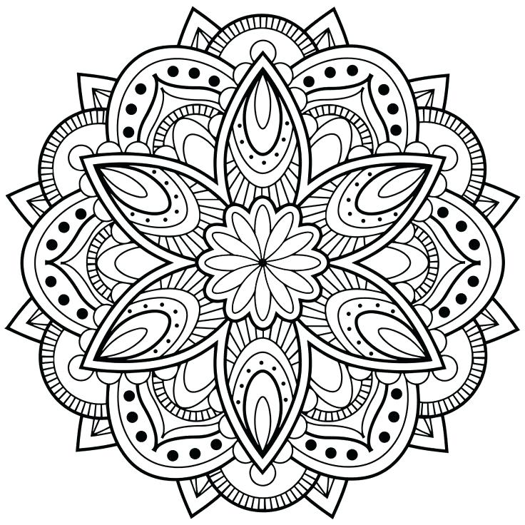 736x736 Printable Mandala Coloring Pages For Adults World Of Printable