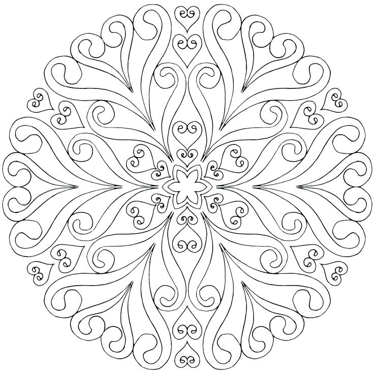 736x736 Mandala Color Pages