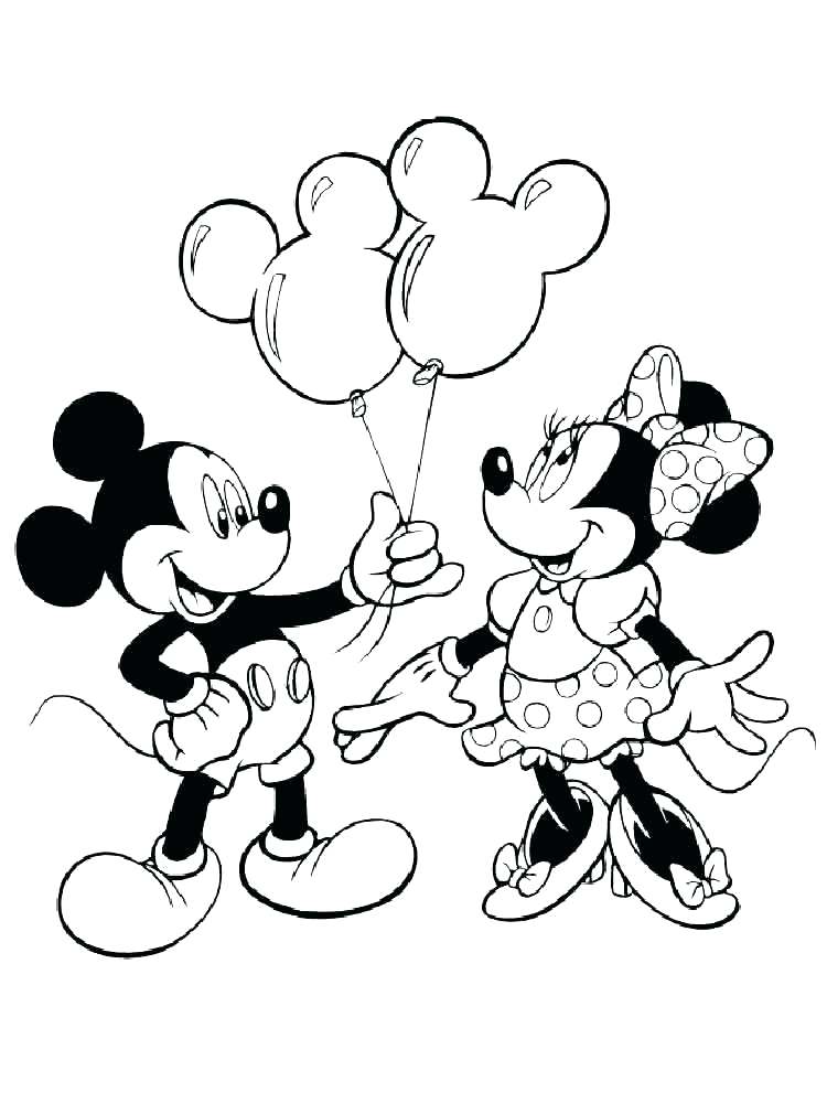 Mickey And Minnie Mouse Coloring Pages Free 750x1000 Mickey And Minnie Mouse Coloring Pages Free