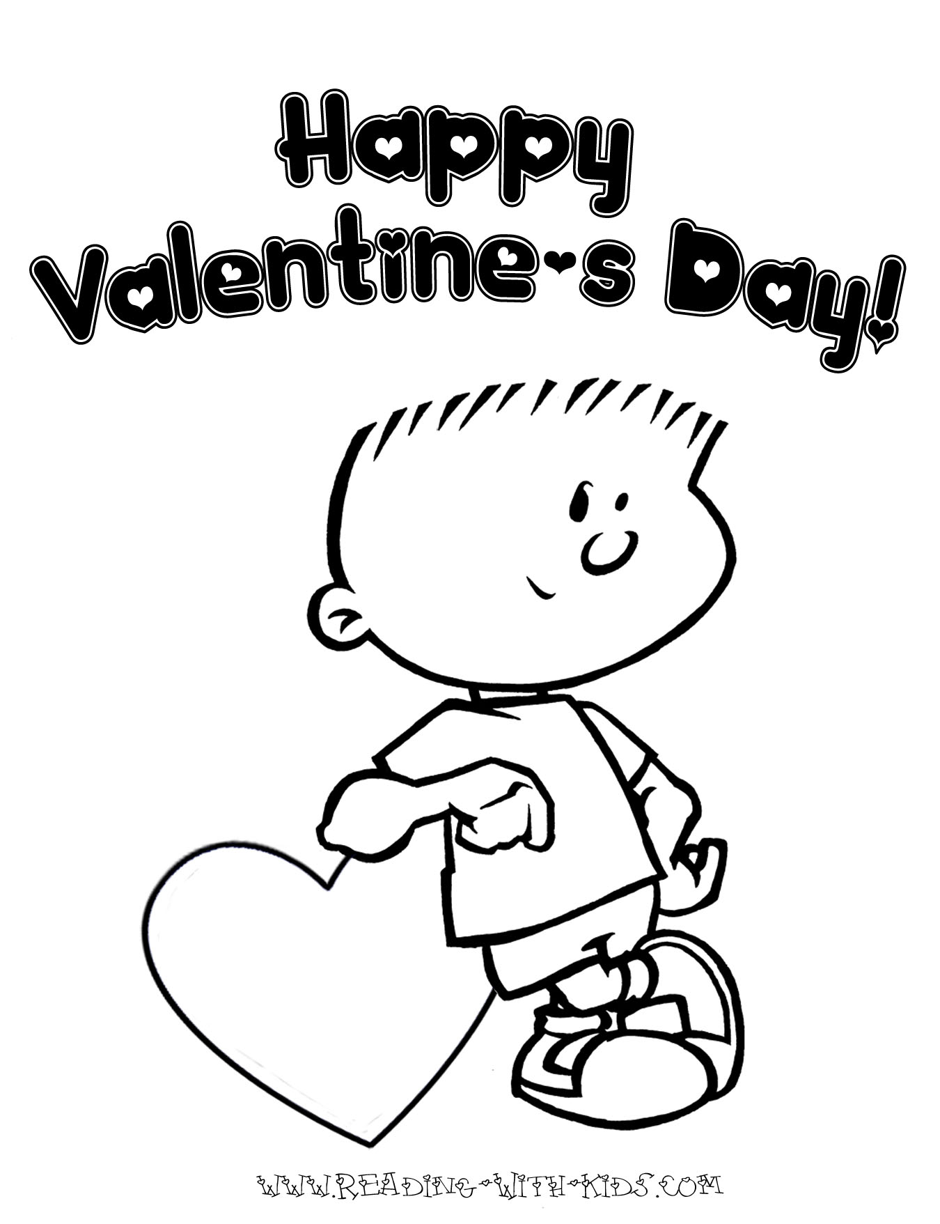 1350x1757 Boy Valentines Day Coloring Pages Download