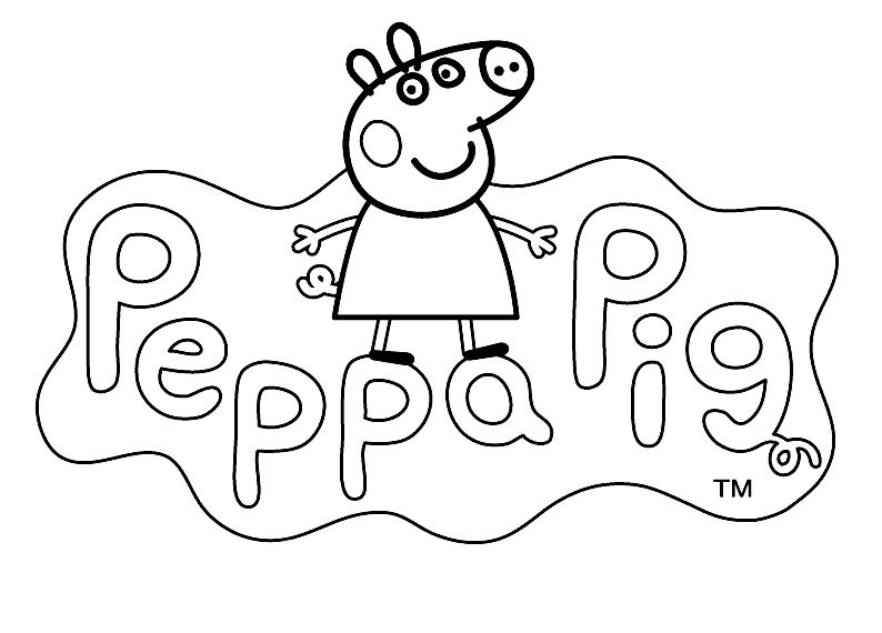 Easy Peppa Pig George Coloring Pages 794x570 Easy Peppa Pig George Coloring Pages