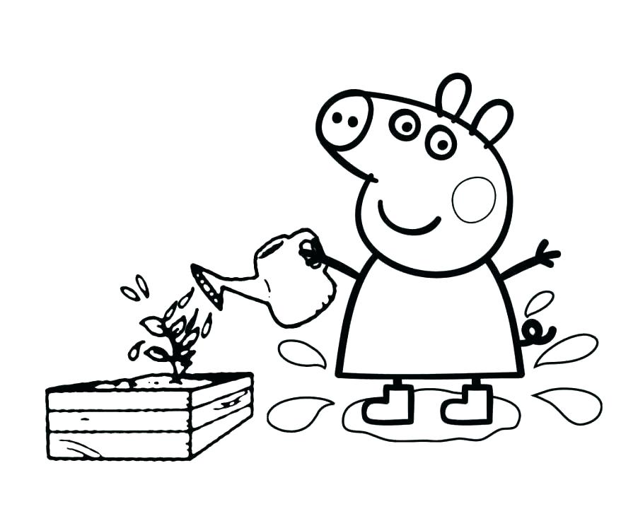 Coloring Peppa Pig 878x737 Coloring Peppa Pig