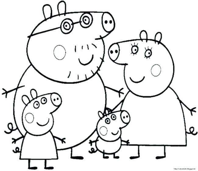 Peppa Pig Coloring Sheets 650x560 Peppa Pig Coloring Sheets