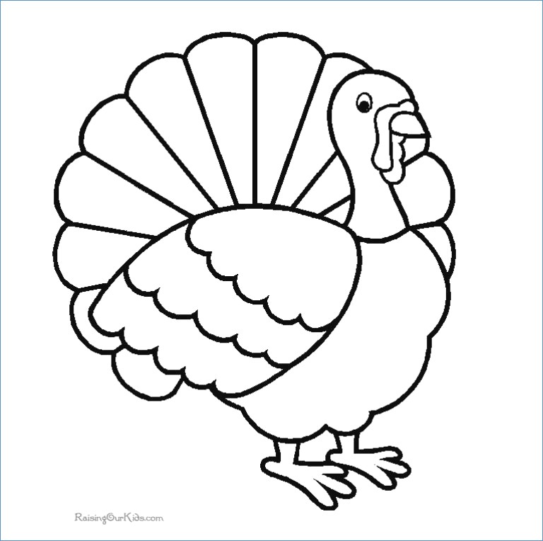 Funny Turkey Thanksgiving Coloring Pages 768x764 Funny Turkey Thanksgiving Coloring Pages