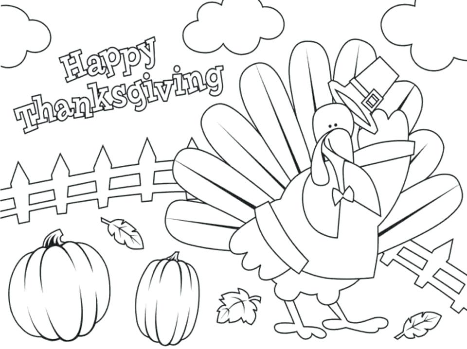 Happy Thanksgiving Coloring Pages Preschool Thanksgiving Turkey 960x718 Happy Thanksgiving Coloring Pages Preschool Thanksgiving Turkey