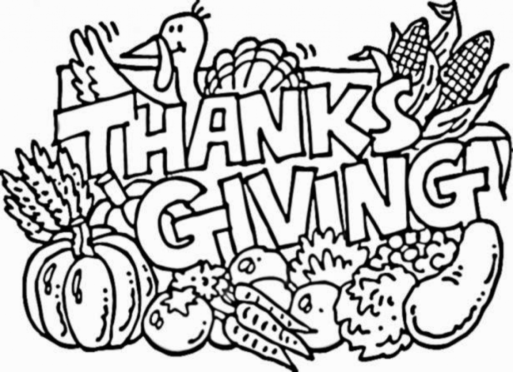 Thanksgiving Free Printable Coloring Pages 1024x744 Thanksgiving Free Printable Coloring Pages