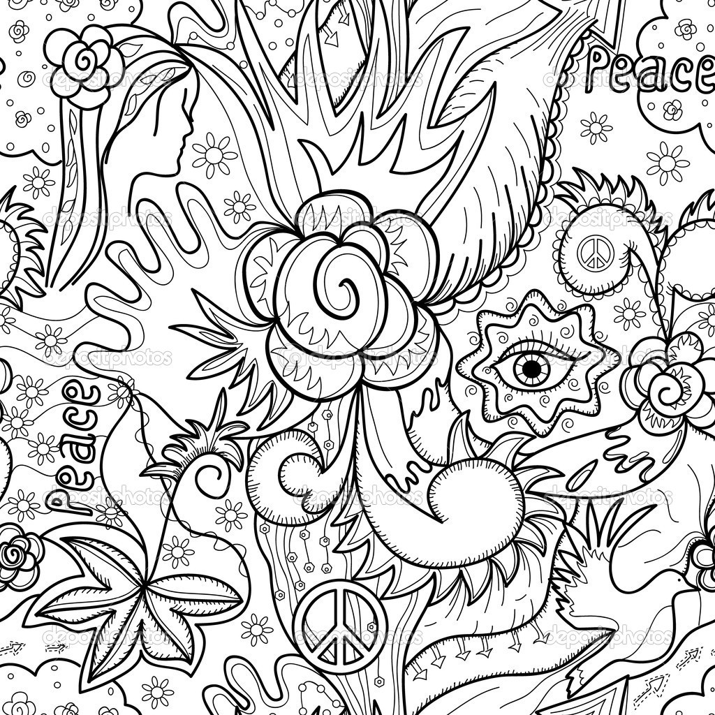 1024x1024 61 Free Printable Abstract Coloring Pages For Adults Picturesque