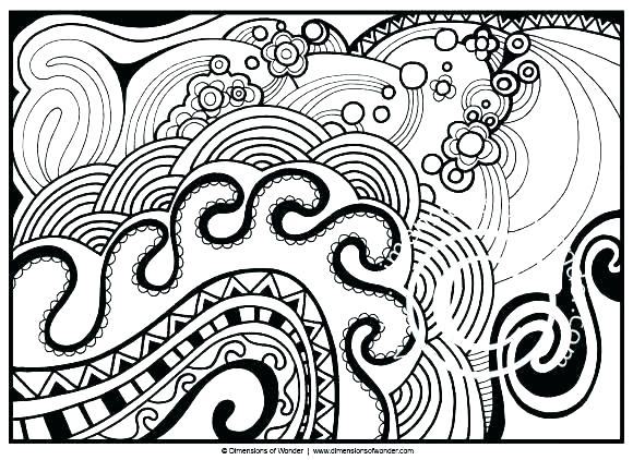 580x422 Printable Abstract Coloring Pages Printable Abstract Coloring