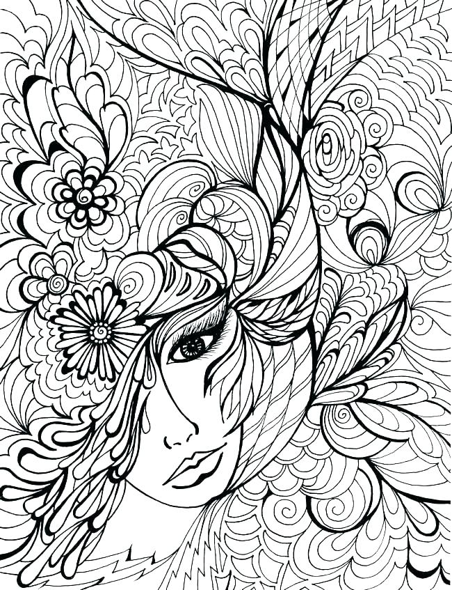 Free Printable Difficult Coloring Pages Coloring Pictures 650x847 Free Printable Difficult Coloring Pages Coloring Pictures