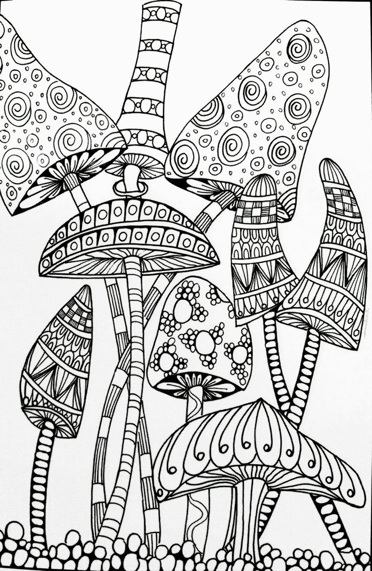 Abstract Mushroom Adult Coloring Pages Paisley Printable 736x1128 Abstract Mushroom Adult Coloring Pages Paisley Printable